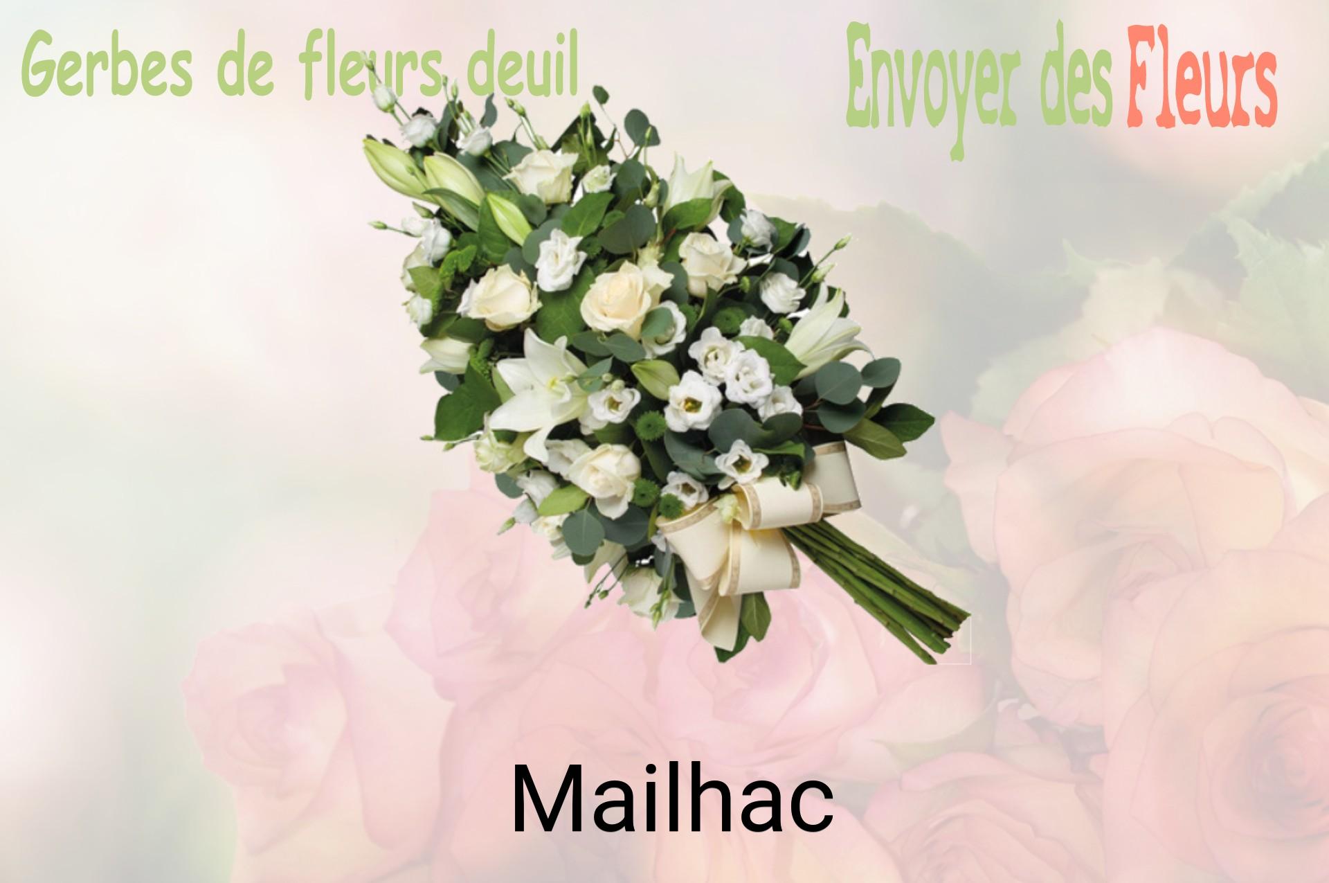 Gerbe de fleurs de deuil livrée à Mailhac